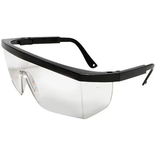 Retro Series Clear Lens Black Frame Safety Glasses - pack of 12 Retro Series Clear Lens Black Frame Safety Glasses - pack of 12