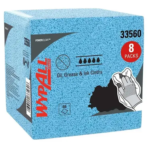 Lint Free 1/4-Fold Grease And Ink Towels - pack of 8 Lint Free 1/4-Fold Grease And Ink Towels - pack of 8