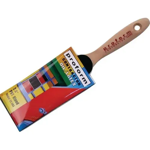 2.5" Contractor Straight Cut Brush, Beavertail Handle - pack of 12 2.5" Contractor Straight Cut Brush, Beavertail Handle - pack of 12