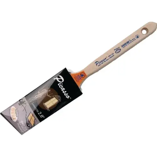 Pic1-2.0 2" Picasso Angled Oval Brush W/ Standard Handle - pack of 12 Pic1-2.0 2" Picasso Angled Oval Brush W/ Standard Handle - pack of 12