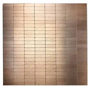 DIP Design Is Personal TB-CB1016183 Aluminum Tile, Copper Bronze, 12" X 12" - pack of 10