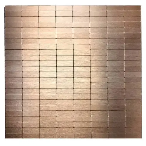Aluminum Tile, Copper Bronze, 12" X 12" - pack of 10 Aluminum Tile, Copper Bronze, 12" X 12" - pack of 10