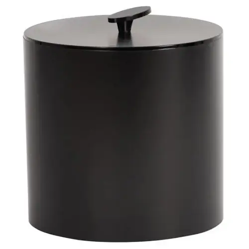 3qt Round Ice Bucket,oval Knob,insulating Liner,graphite - pack of 12 3qt Round Ice Bucket,oval Knob,insulating Liner,graphite - pack of 12