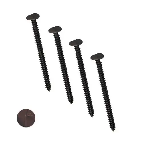 4 In. Copper One-Way Screws - pack of 4 4 In. Copper One-Way Screws - pack of 4