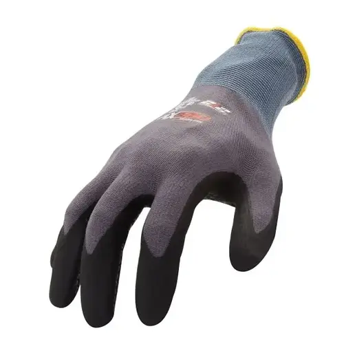 Dotted Grip Work Glove, Large, Charcoal - pack of 12 Dotted Grip Work Glove, Large, Charcoal - pack of 12
