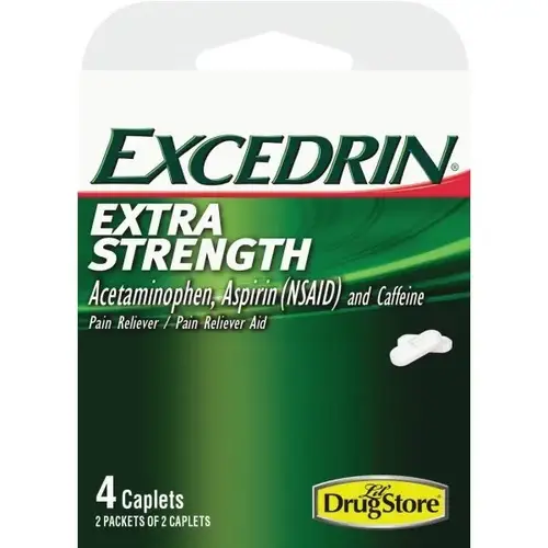 Excedrin 4-Count Retail Box - pack of 6 Excedrin 4-Count Retail Box - pack of 6