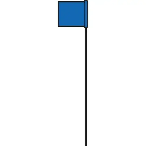 21" Blue Stake Flag - pack of 25 21" Blue Stake Flag - pack of 25
