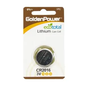 Golden Power CR2016-Bulk Cr2016 Lithium Coin Cell - pack of 25