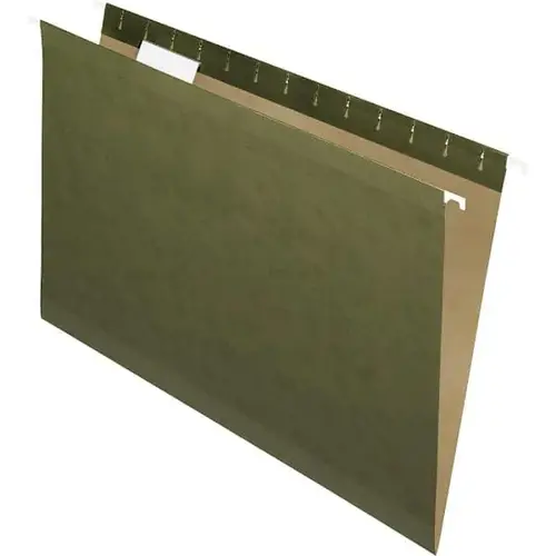 1/5 Tab Legal Hanging Folder 8.5" X 14" Green - pack of 25 1/5 Tab Legal Hanging Folder 8.5" X 14" Green - pack of 25