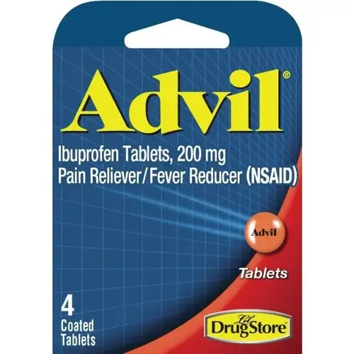 Advil 4-Count Retail Box - pack of 6 Advil 4-Count Retail Box - pack of 6