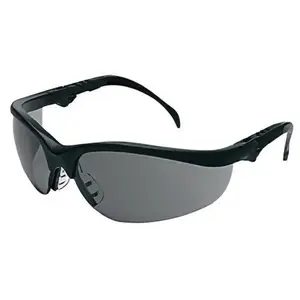 Crews Safety Products KD312AF Klondike Gray Black Frame Safety Glasses - pack of 2