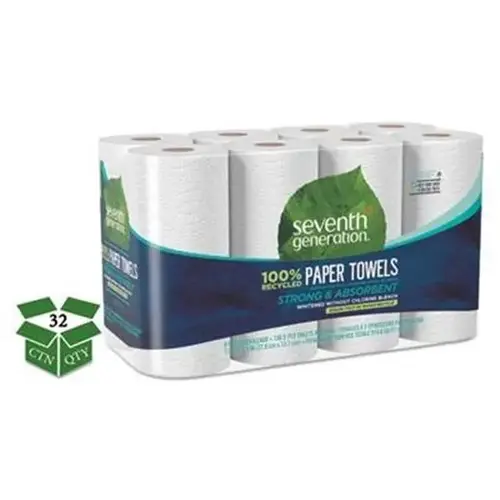 2-Ply 100% Recycled Kitchen Paper Towels (156-Sheet) - pack of 32 2-Ply 100% Recycled Kitchen Paper Towels (156-Sheet) - pack of 32