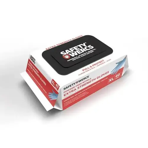 Blue Extra Large Pull And Protect Nitrile Gloves - pack of 20 Blue Extra Large Pull And Protect Nitrile Gloves - pack of 20