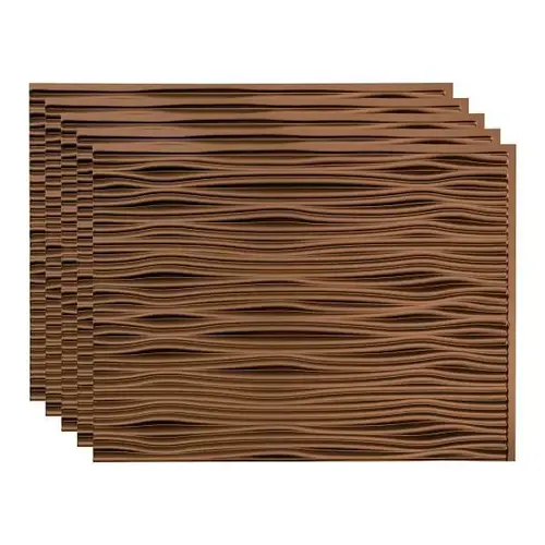 18x24 Waves Backsplash Panel, Oil Rubbed Bronze - pack of 5 18x24 Waves Backsplash Panel, Oil Rubbed Bronze - pack of 5