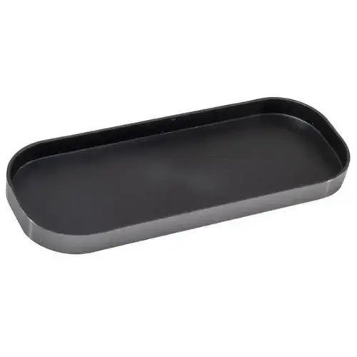 Contempo Bathroom Amenity Tray With Raised Edge,graphite - pack of 12 Contempo Bathroom Amenity Tray With Raised Edge,graphite - pack of 12