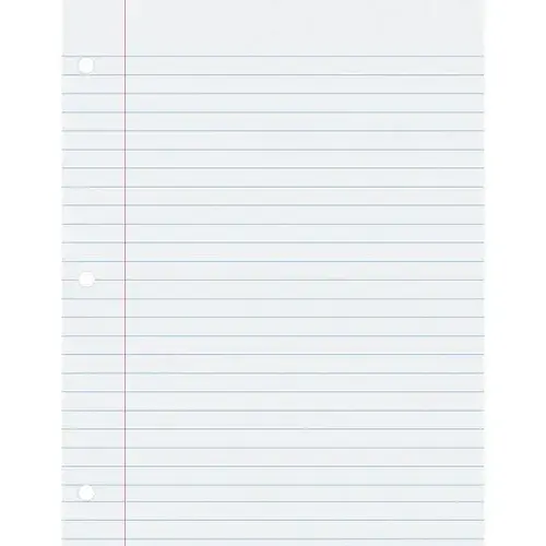 Wide Ruled Filler Paper 8.5"X11" - pack of 500 Wide Ruled Filler Paper 8.5"X11" - pack of 500