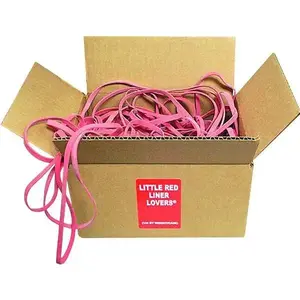 J-Line J1000-0915 Little Red Liner Rubber Bands - pack of 144