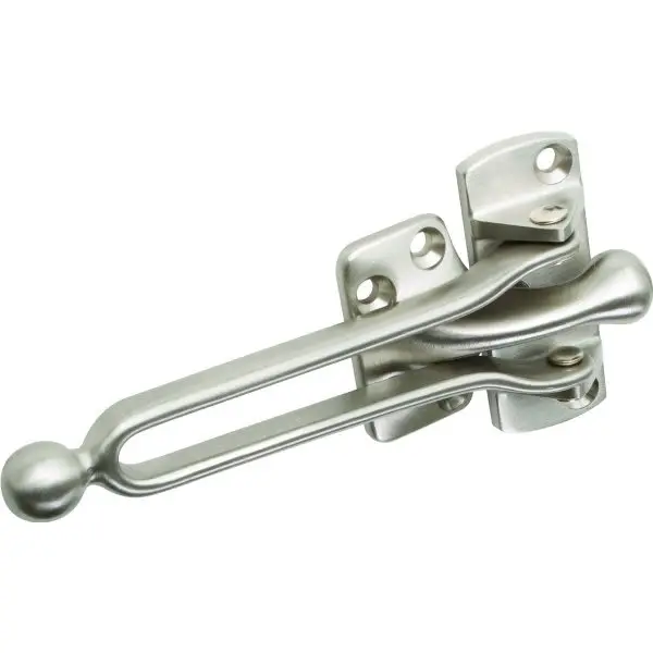 GENERIC PRIVATE BRAND 2-1/16 In Door Slide Security Door Lock Satin Nickel - pack of 10 W-042B