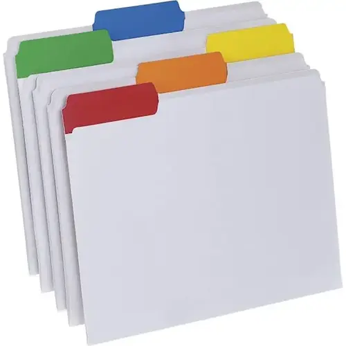 Easyview 1/3 Tab Letter File Folder 8.5" X 11" Clear - pack of 25 Easyview 1/3 Tab Letter File Folder 8.5" X 11" Clear - pack of 25