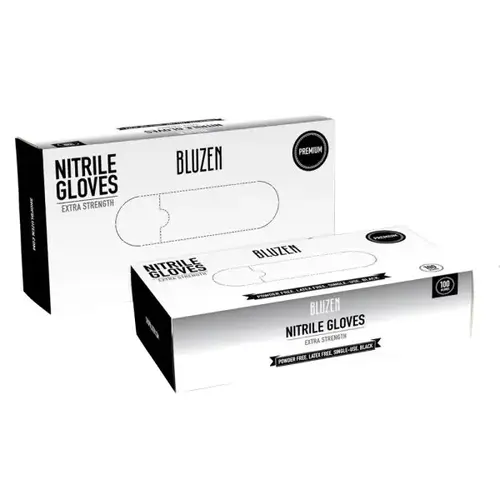 Bluzen Nitrile Gloves, 5 Mil, Black, Extra Large - pack of 1000 Bluzen Nitrile Gloves, 5 Mil, Black, Extra Large - pack of 1000