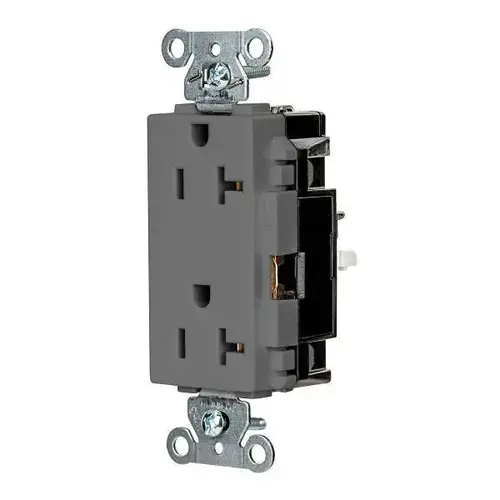 Wiring Devices Edgeconnect 20a 125v Xhd Spc Deco Rec Gry - pack of 10 Wiring Devices Edgeconnect 20a 125v Xhd Spc Deco Rec Gry - pack of 10