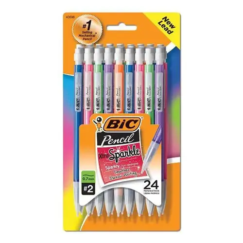 Xtra-Sparkle Mechanical Pencil 0.7 Mm Hb #2 Asst Barrel Colors - pack of 24 Xtra-Sparkle Mechanical Pencil 0.7 Mm Hb #2 Asst Barrel Colors - pack of 24