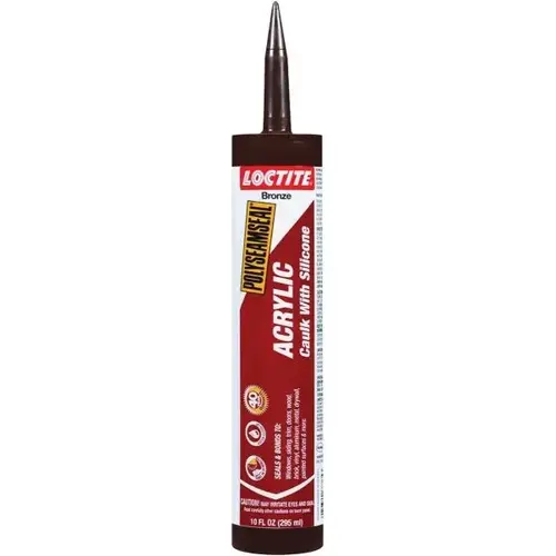 10 Oz Polyseamseal Bronze Acrylic Caulk, 12cc Silicone - pack of 12 10 Oz Polyseamseal Bronze Acrylic Caulk, 12cc Silicone - pack of 12