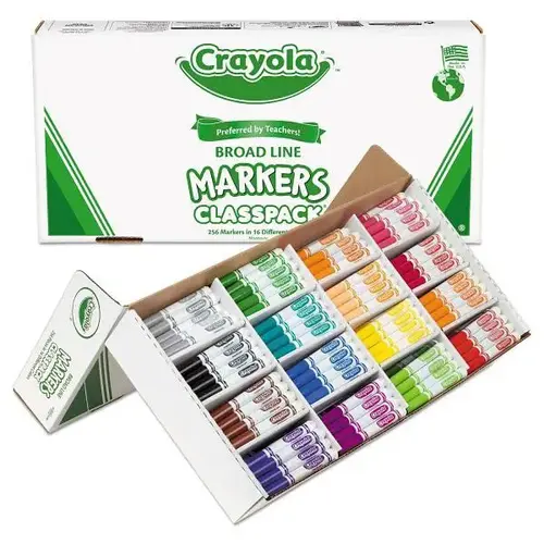 Non-Washable Marker Broad Bullet Tip Asst Classic Colors - pack of 256 Non-Washable Marker Broad Bullet Tip Asst Classic Colors - pack of 256