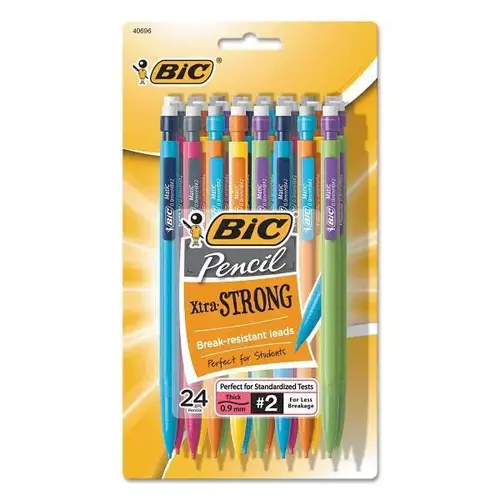 Xtra-Strong Mechanical Pencil Value Pack, 0.9 Mm, Hb (#2), Black Lead, Assorted Barrel Colors - pack of 24 Xtra-Strong Mechanical Pencil Value Pack, 0.9 Mm, Hb (#2), Black Lead, Assorted Barrel Colors - pack of 24