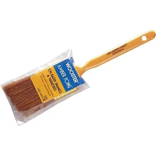 1233 2" Amber Fong Brown China Bristle Angle Sash Brush - pack of 12 1233 2" Amber Fong Brown China Bristle Angle Sash Brush - pack of 12