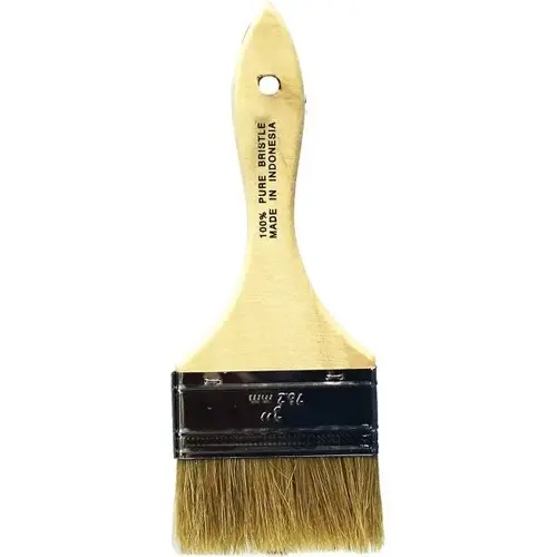 Dynamic 00028 3" White Bristle Chip Brush - pack of 12 Dynamic 00028 3" White Bristle Chip Brush - pack of 12
