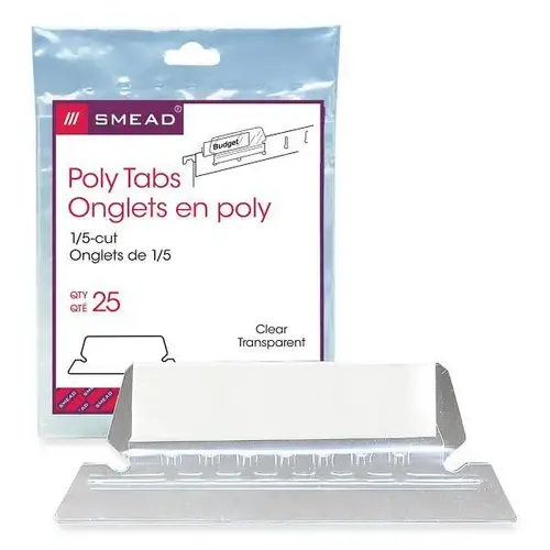 Index Tabs/Inserts-Hanging Folders White/Clear 2.25" Wide - pack of 25 Index Tabs/Inserts-Hanging Folders White/Clear 2.25" Wide - pack of 25