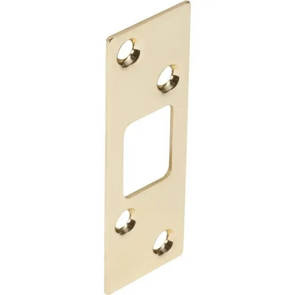 GENERIC PRIVATE BRAND 1-1/4w X 3-5/8H Deadlock Strike Plate Brass - pack of 2 896500 GENERIC PRIVATE BRAND 1-1/4w X 3-5/8H Deadlock Strike Plate Brass - pack of 2 896500