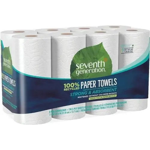 100% Recycled Paper Towel Rolls, 2-Ply - pack of 8 100% Recycled Paper Towel Rolls, 2-Ply - pack of 8