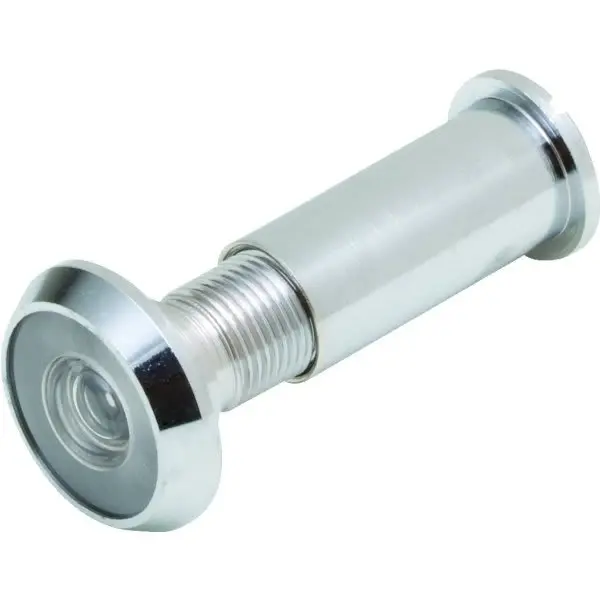 GENERIC PRIVATE BRAND 180 Degree Plastic Lens Door Viewer Polished Chrome - pack of 2 W-010 GENERIC PRIVATE BRAND 180 Degree Plastic Lens Door Viewer Polished Chrome - pack of 2 W-010