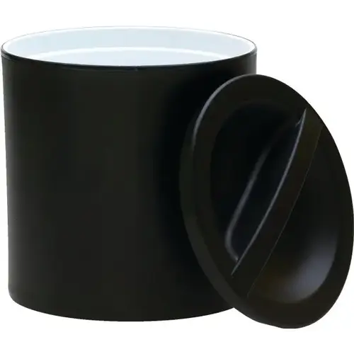 Lancaster 3 Quart Round Black Leatherette Ice Bucket Swivellid - pack of 12 Lancaster 3 Quart Round Black Leatherette Ice Bucket Swivellid - pack of 12