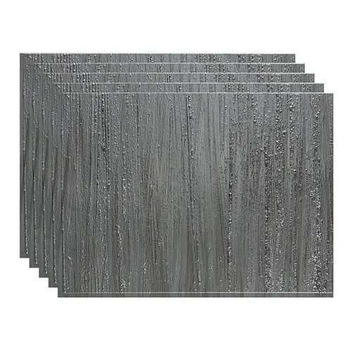 18x24 Rain Backsplash Panel, Brushed Steel - pack of 5 18x24 Rain Backsplash Panel, Brushed Steel - pack of 5