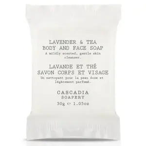 Cascadia Soapery CASC-SOAP02 30g Lavendar And Tea Bar Soap - pack of 300