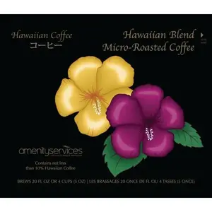 Hawaiian Kona 1171002 Hawaiian Blend Filter Pouch Coffee For 1-Cup Or 4-Cup - pack of 200