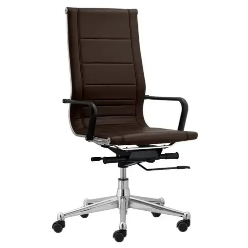 Florence Endura Brown High Task Chair W/soft Arms - pack of 2 Florence Endura Brown High Task Chair W/soft Arms - pack of 2