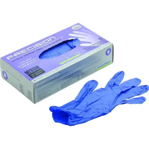 Precision 4 Mil Nitrile Thin Powder-Free Exam Gloves, Medium, Pkg Of 100 - pack of 100 Precision 4 Mil Nitrile Thin Powder-Free Exam Gloves, Medium, Pkg Of 100 - pack of 100