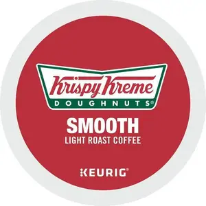 Krispy Kreme T6110 Doughnuts Smooth Coffee With Light Roast K-Cup Pack - pack of 24