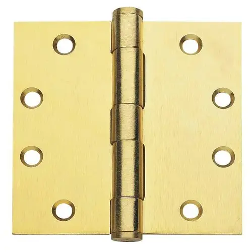 4 In. X 4 In. Residential Hinge (Satin Brass) - pack of 2 4 In. X 4 In. Residential Hinge (Satin Brass) - pack of 2