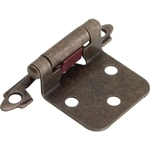 1-1/2" Self-Closing Exposed Overlay Cabinet Hinge Antique Brass - pack of 50 1-1/2" Self-Closing Exposed Overlay Cabinet Hinge Antique Brass - pack of 50