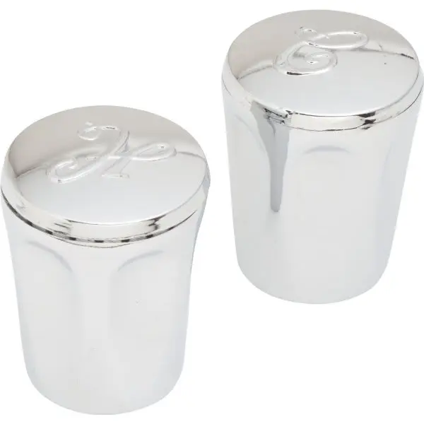 GENERIC PRIVATE BRAND Replacement For Harcraft Hot/Cold Shower Handles Chrome 2-5/8 - pack of 2 438850