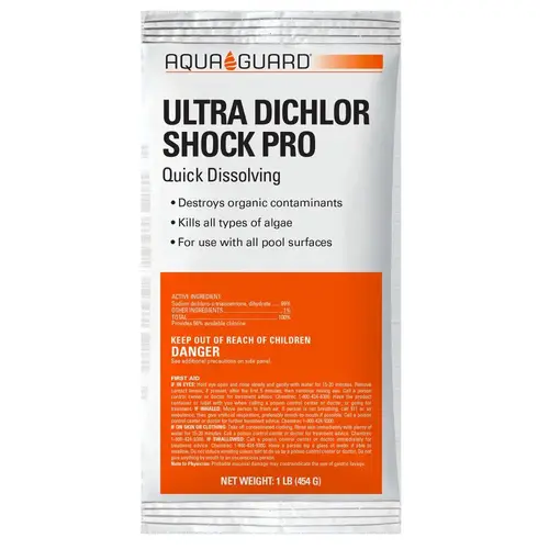 Dichlor Shock PRO 1 Lb. Bags - pack of 24 Dichlor Shock PRO 1 Lb. Bags - pack of 24