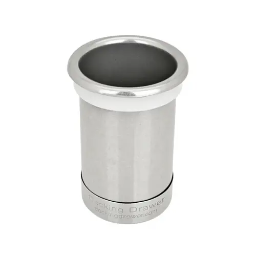 4" Round Capped Bottom Canister, Stainless Steel 4" Round Capped Bottom Canister, Stainless Steel