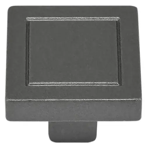 7/8" Square Knob - Cosmopolitan - Matte Grey 7/8" Square Knob - Cosmopolitan - Matte Grey