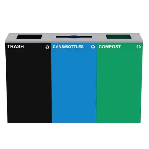87g Steel Blue Cans/Bottles Bin Green Compost Bin - pack of 3 87g Steel Blue Cans/Bottles Bin Green Compost Bin - pack of 3