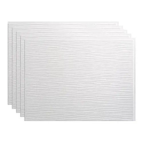 18x24 Ripple Backsplash Panel, Gloss White - pack of 5 18x24 Ripple Backsplash Panel, Gloss White - pack of 5
